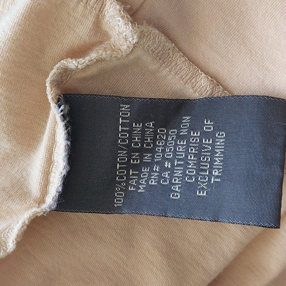 "JACOB" top, size XL, beige color, 100% Cotton - Picture 5 of 5